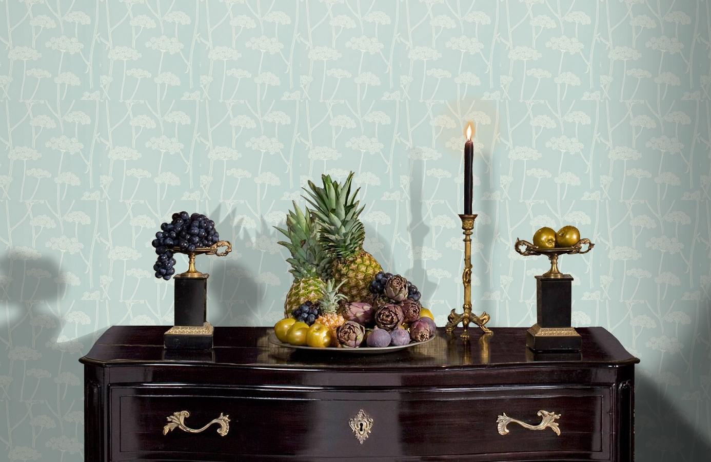 Обои DCFL211648 фото в интерьере гостиной