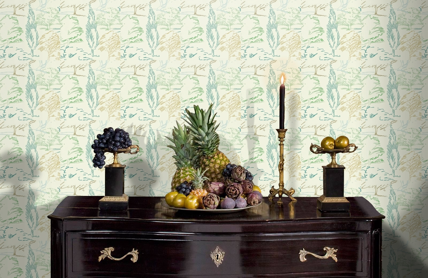 Обои DCFL211667 фото в интерьере гостиной