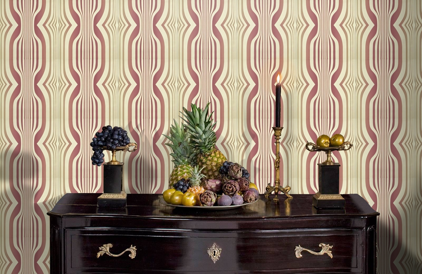 Обои DVIWCO107 фото в интерьере гостиной