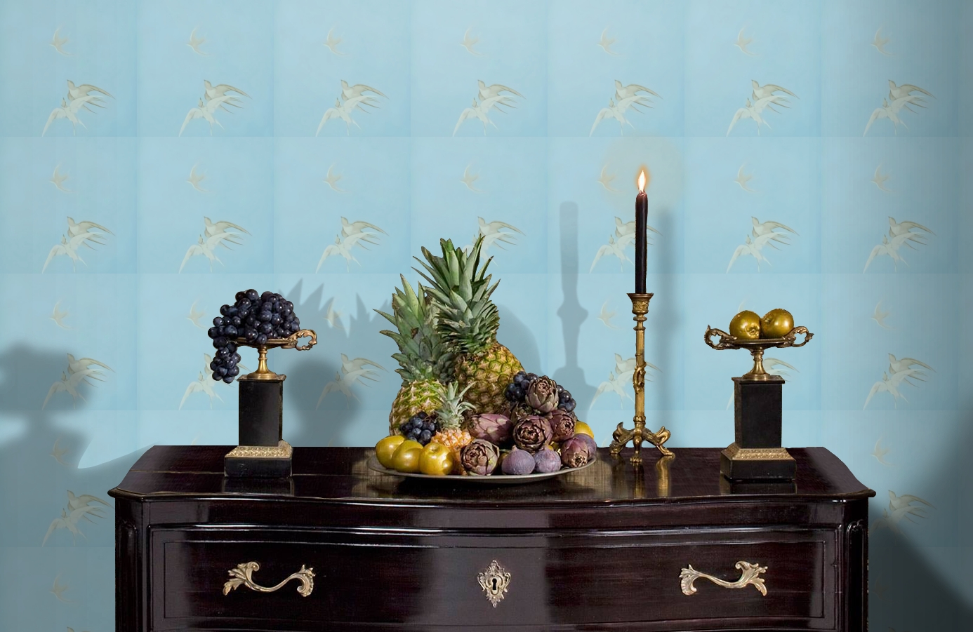 Обои DVIWSW103 фото в интерьере гостиной