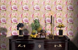 Обои TR20509 фото в интерьере гостиной превью