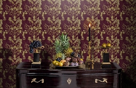 Обои FL70109 фото в интерьере гостиной превью