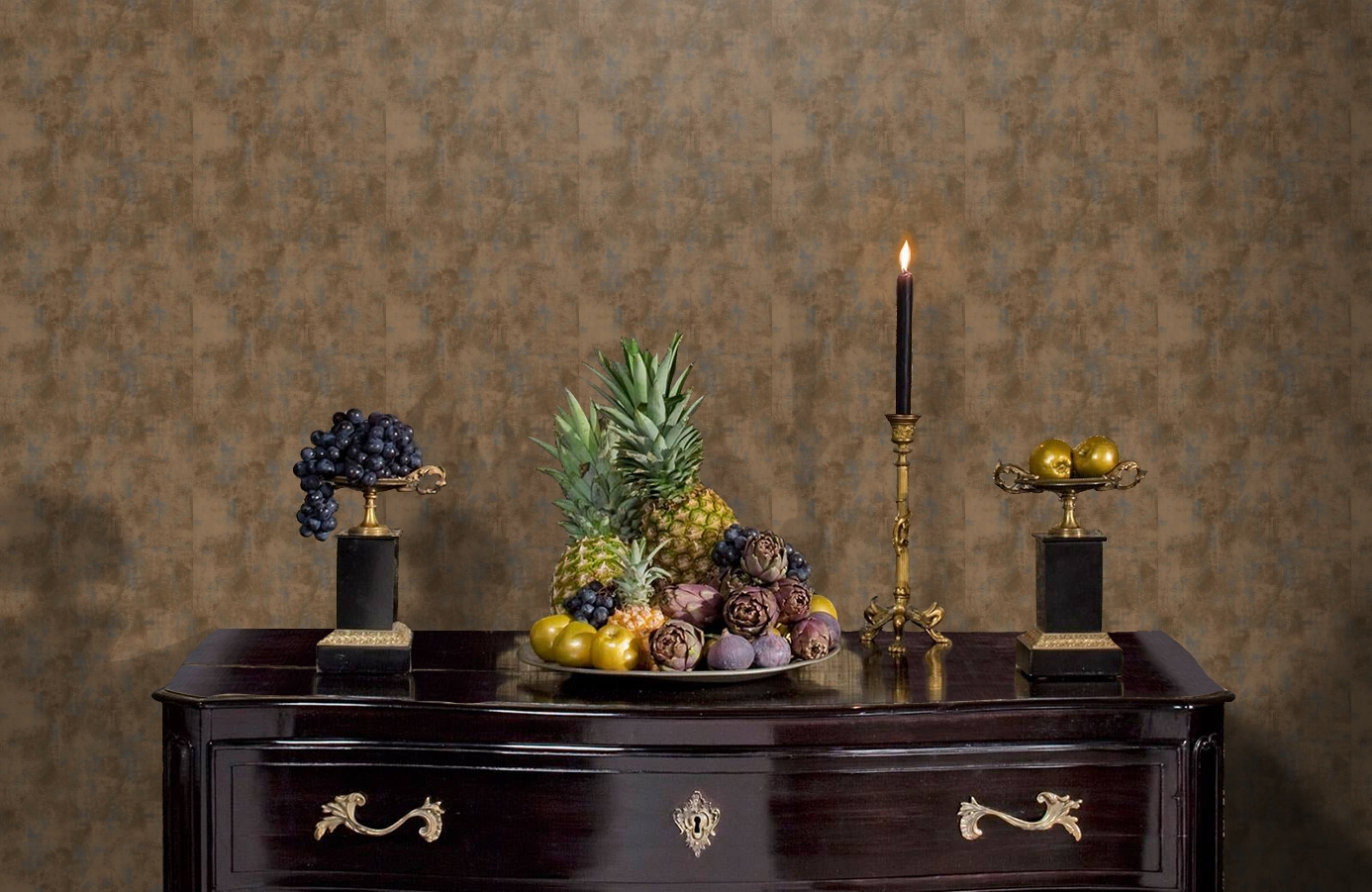 Обои TT6207 фото в интерьере гостиной