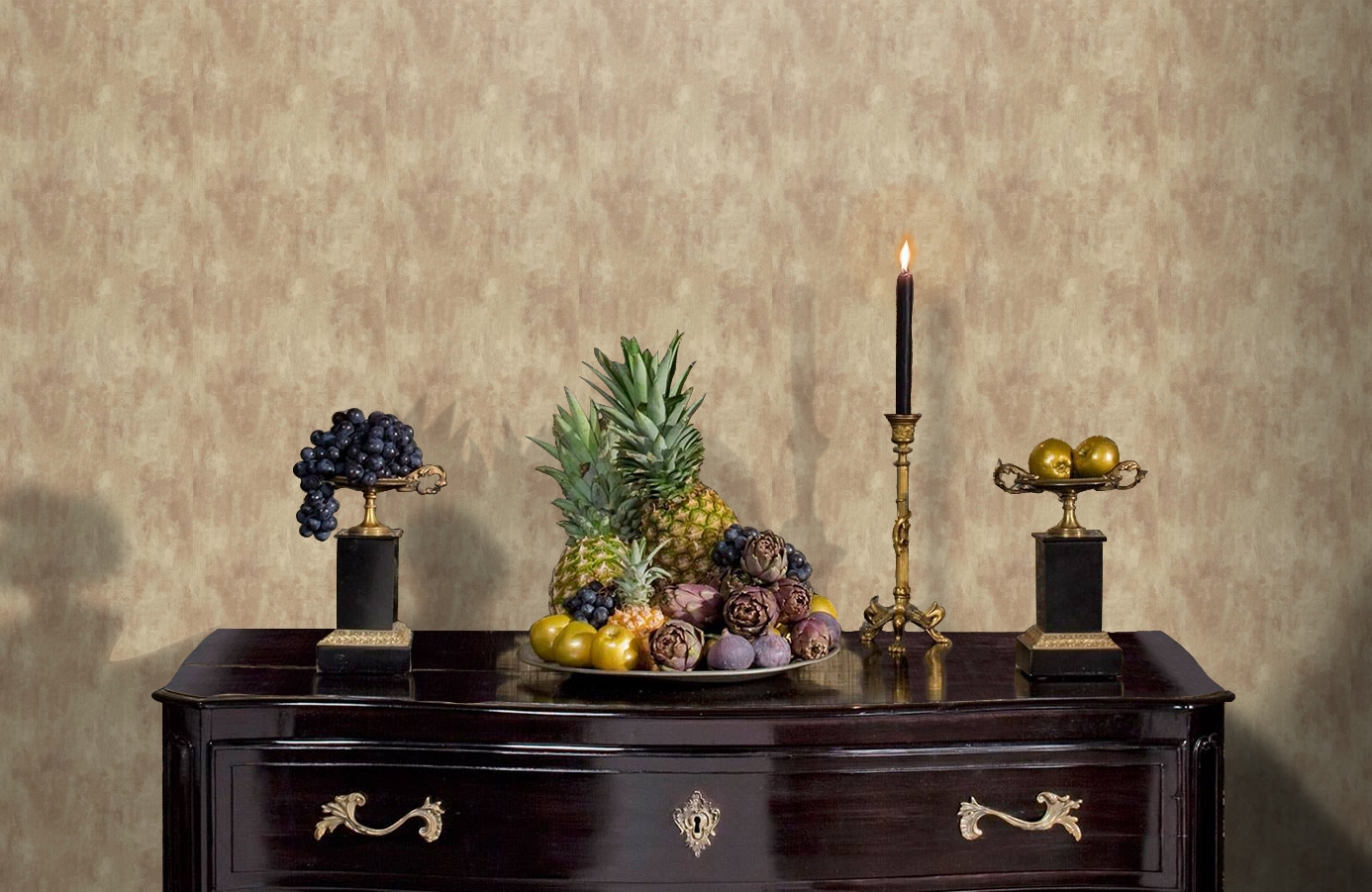 Обои TT6231 фото в интерьере гостиной