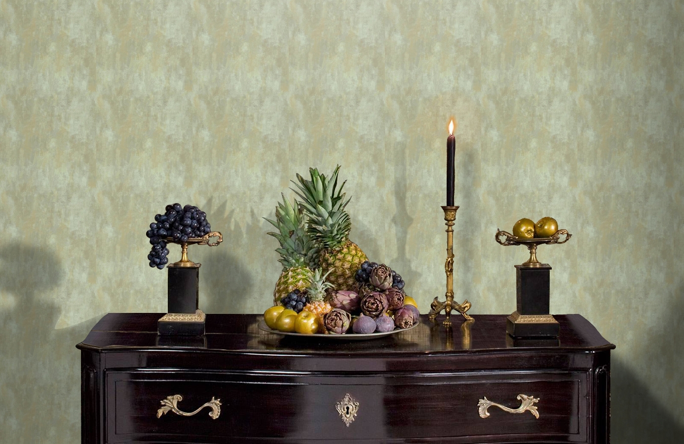 Обои TT6234 фото в интерьере гостиной