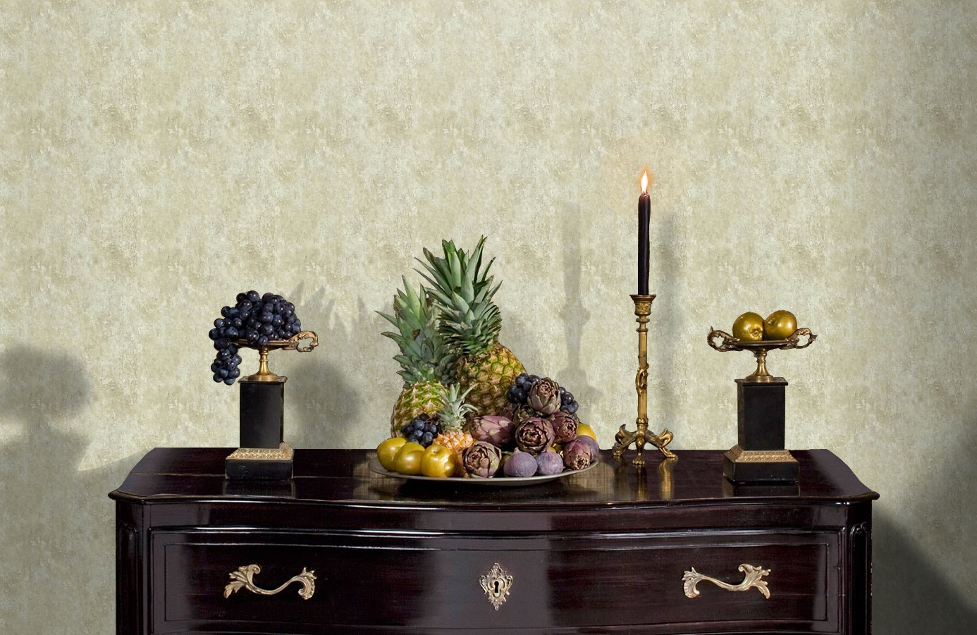 Обои TT6239 фото в интерьере гостиной