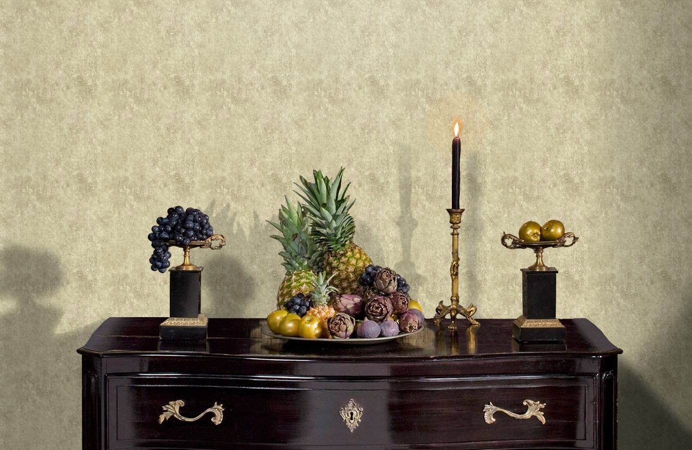 Обои TT6241 фото в интерьере гостиной