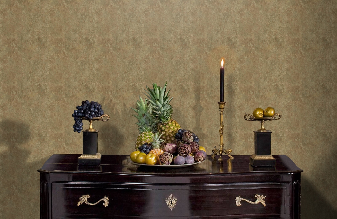 Обои TT6245 фото в интерьере гостиной