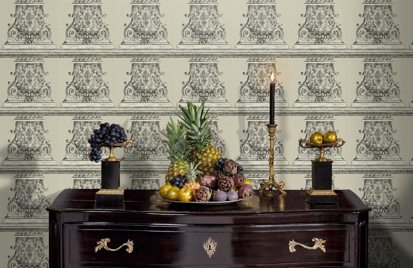 Обои ZINW310085 фото в интерьере гостиной