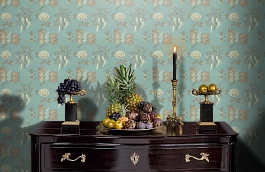 Обои ZTRA03003 фото в интерьере гостиной превью