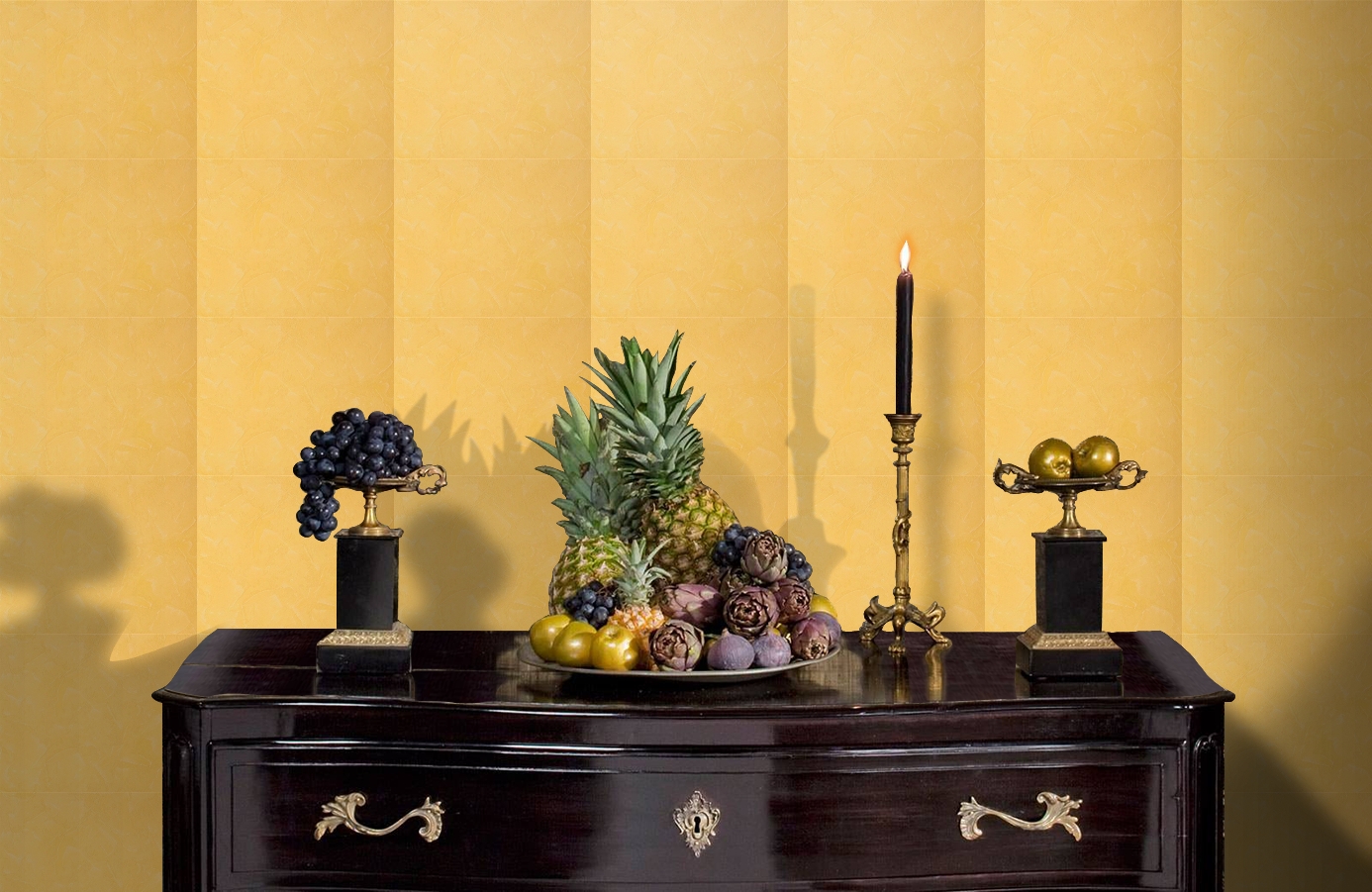 Обои 1690-44 фото в интерьере гостиной