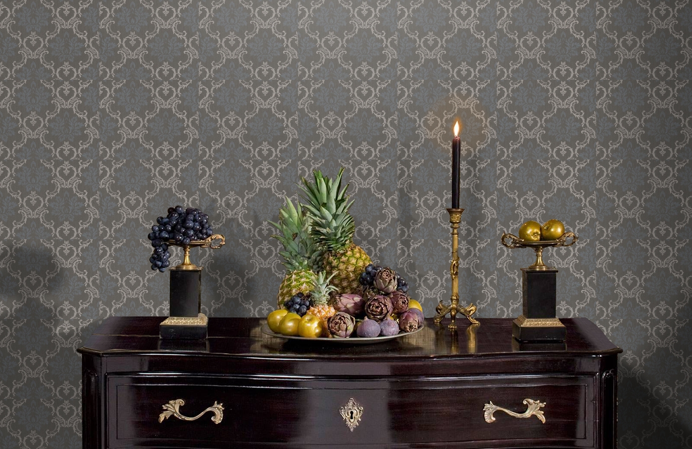 Обои 2666-44 фото в интерьере гостиной