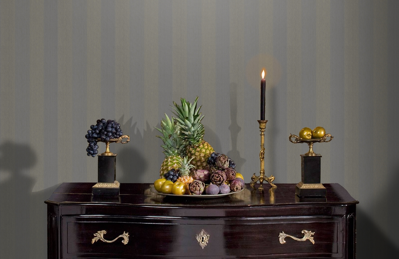 Обои 2907-55 фото в интерьере гостиной