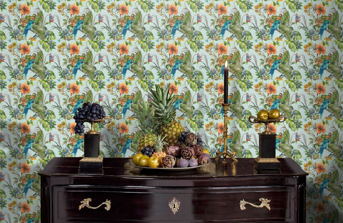 Обои 30015-2 фото в интерьере гостиной