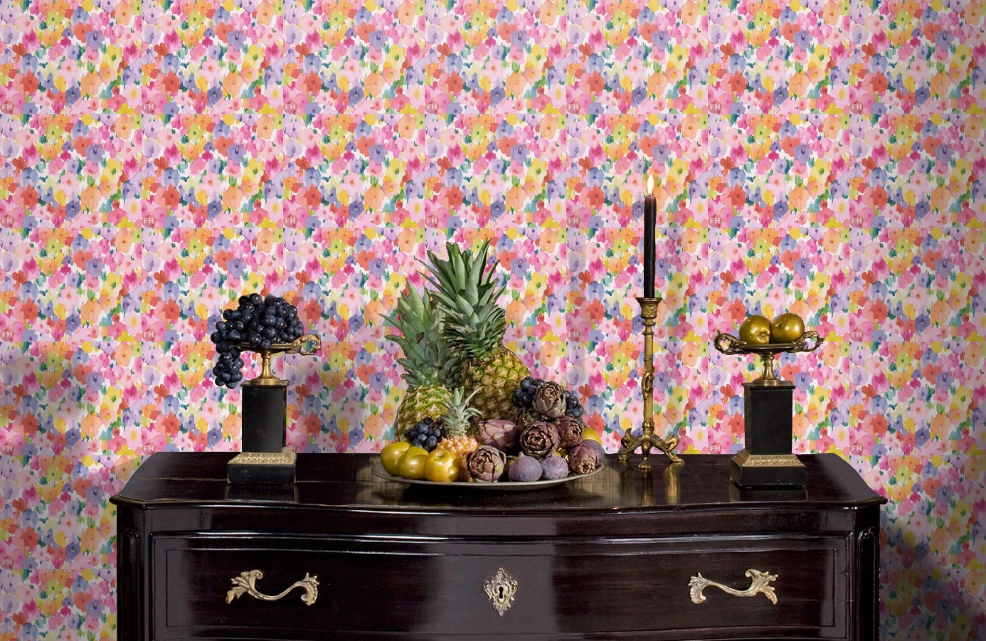 Обои 30450-1 фото в интерьере гостиной