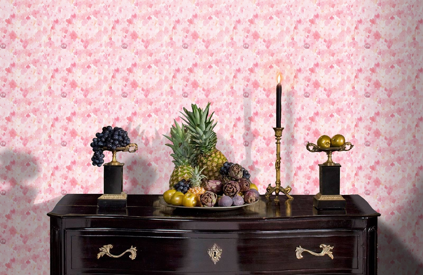 Обои 30450-2 фото в интерьере гостиной