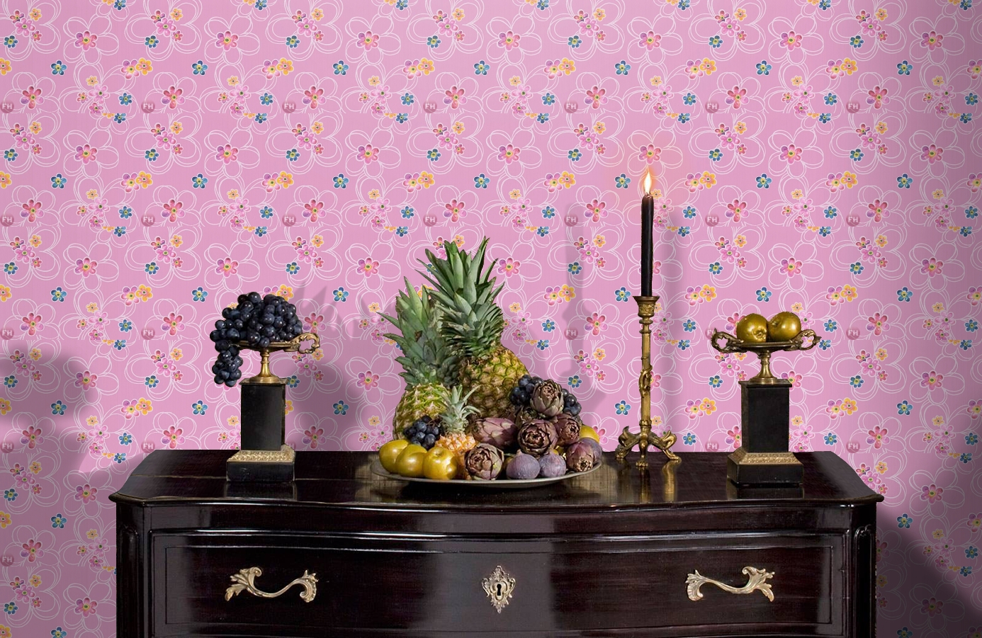 Обои 30460-2 фото в интерьере гостиной