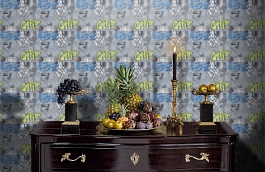 Обои 30468-2 фото в интерьере гостиной превью