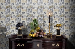 Обои 30468-3 фото в интерьере гостиной превью