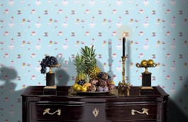 Обои 30568-1 фото в интерьере гостиной превью