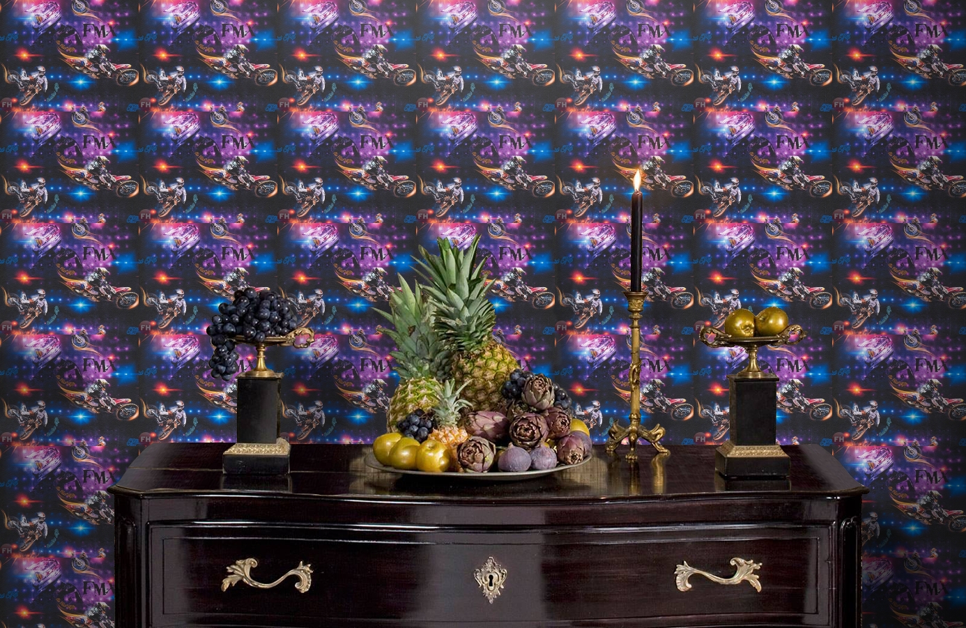 Обои 30656-1 фото в интерьере гостиной