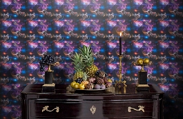 Обои 30656-1 фото в интерьере гостиной превью