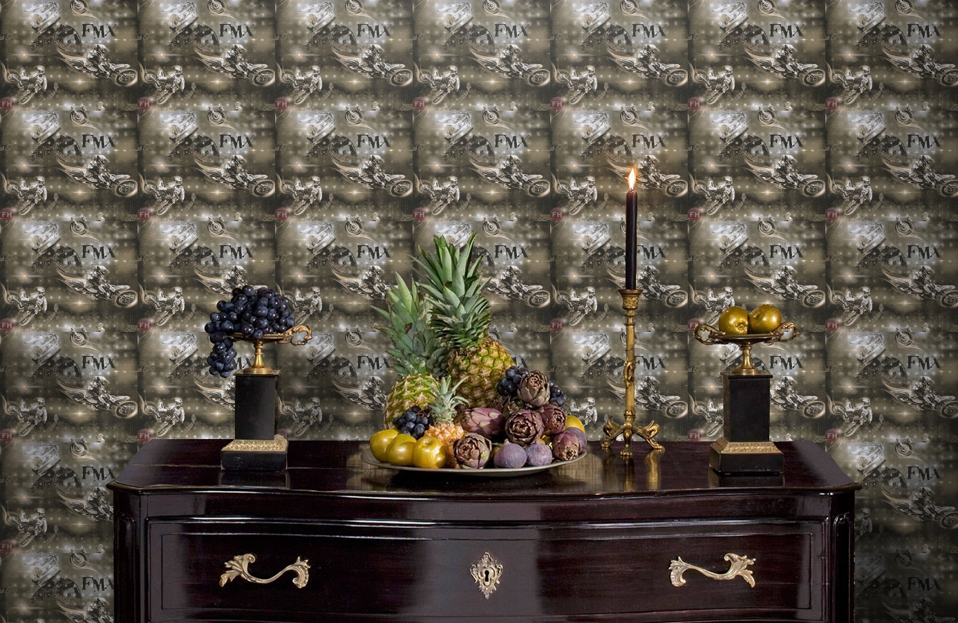 Обои 30656-2 фото в интерьере гостиной