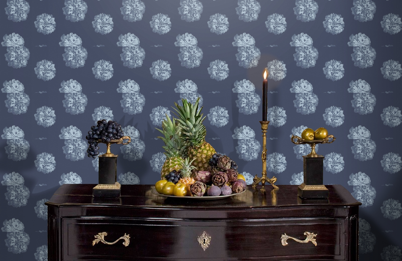 Обои 32454-5 фото в интерьере гостиной