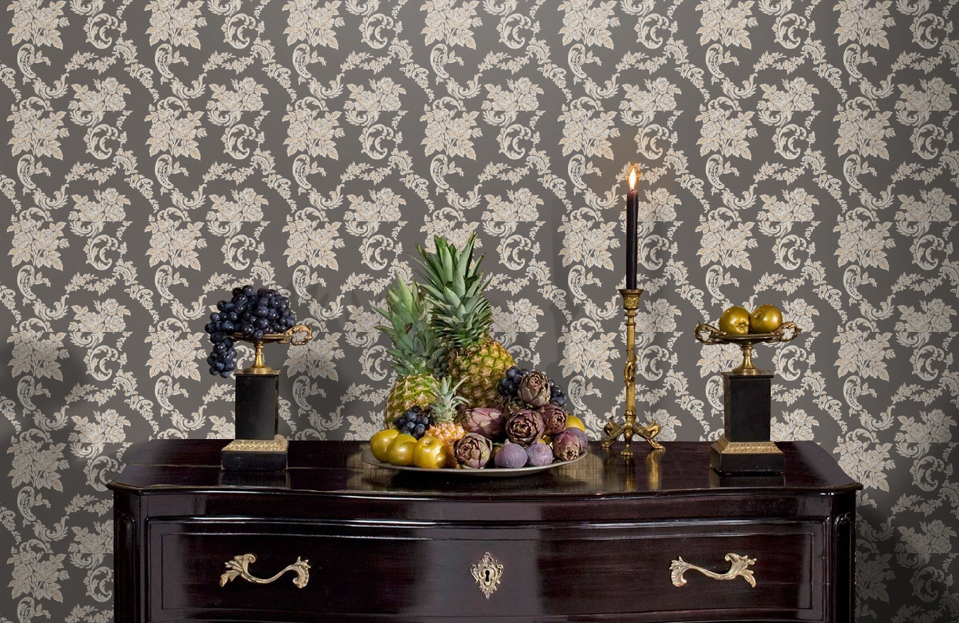 Обои 33867-5 фото в интерьере гостиной