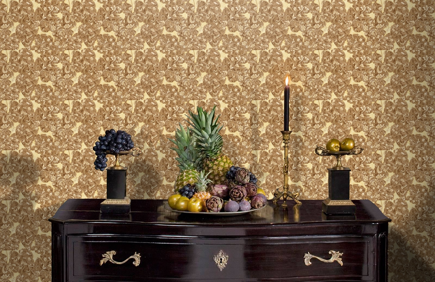 Обои 33869-4 фото в интерьере гостиной Обои 33869-4 фото в интерьере гостиной