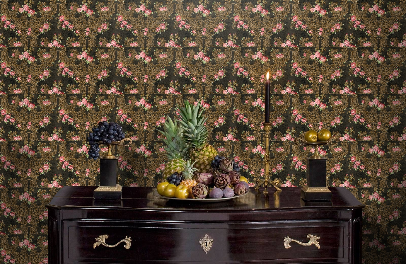 Обои 34075-1 фото в интерьере гостиной Обои 34075-1 фото в интерьере гостиной