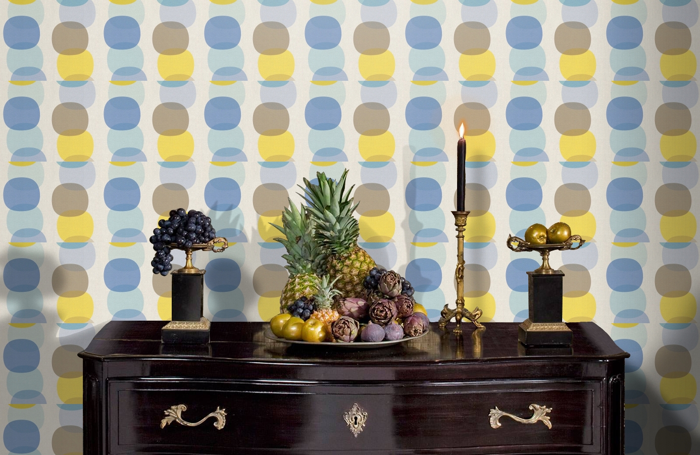 Обои 355901 фото в интерьере гостиной