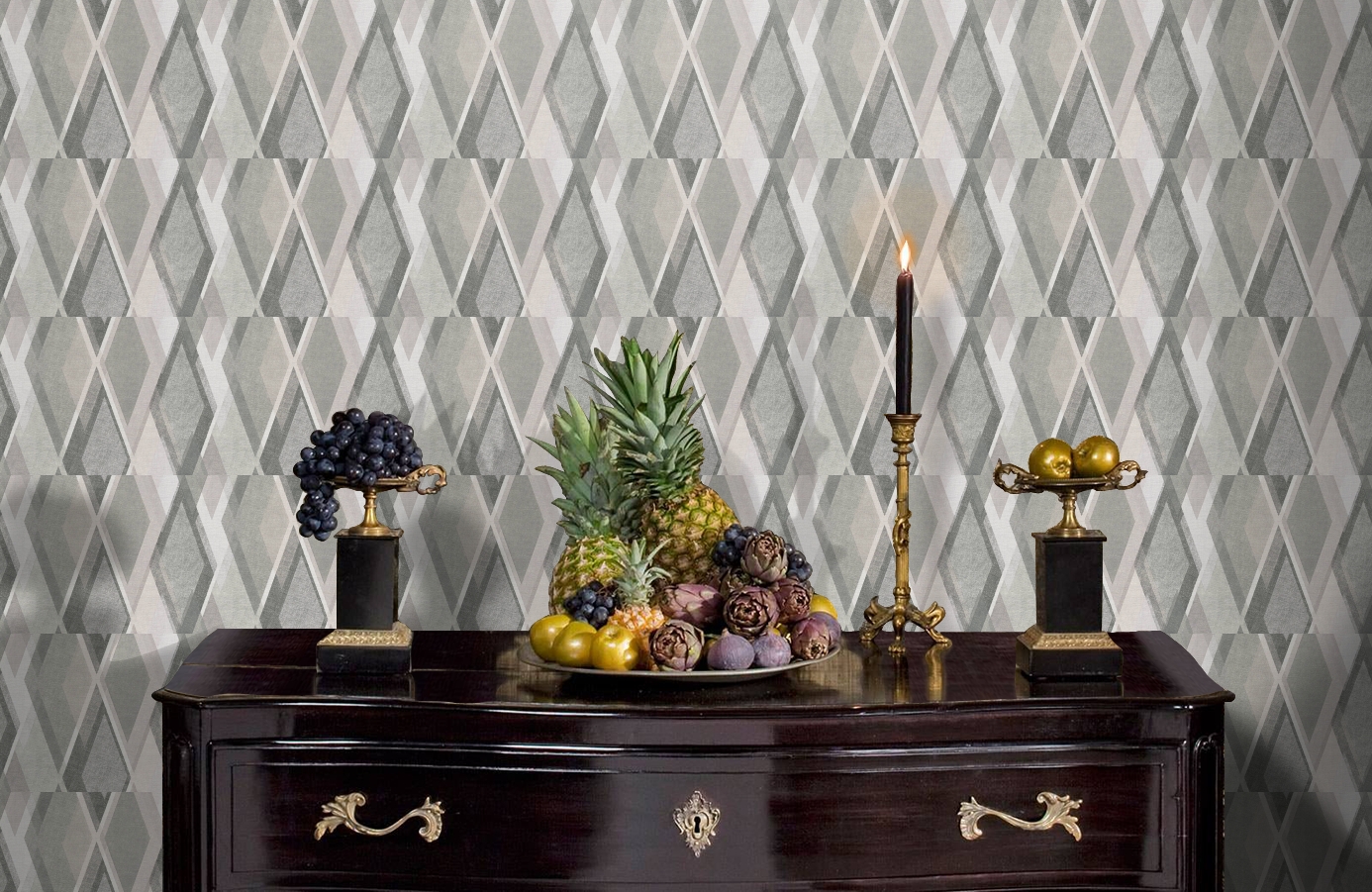 Обои 355914 фото в интерьере гостиной