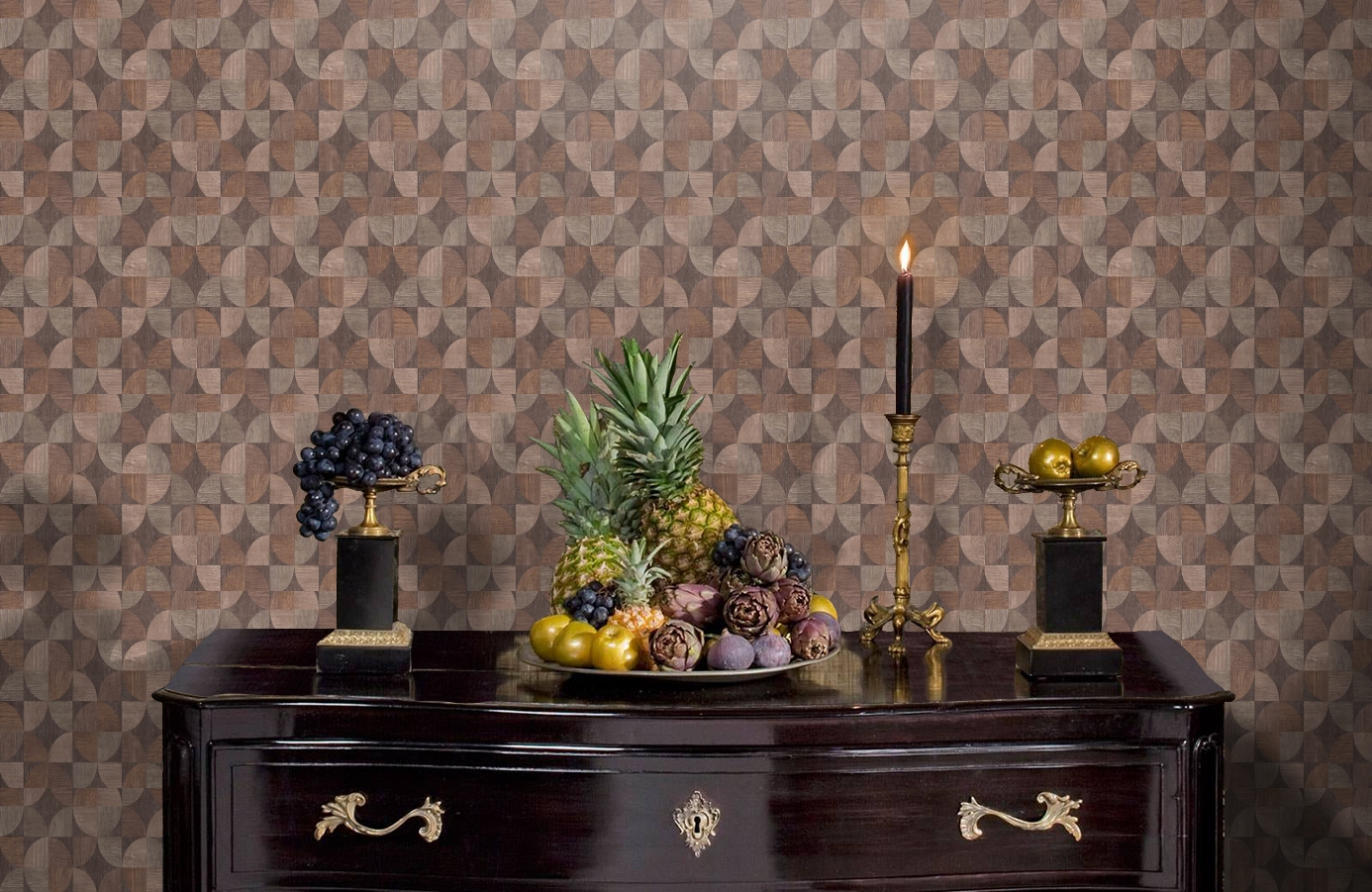 Обои 36913-1 фото в интерьере гостиной