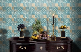 Обои 36923-3 фото в интерьере гостиной превью