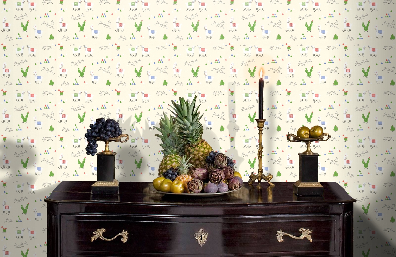 Обои 36985-1 фото в интерьере гостиной