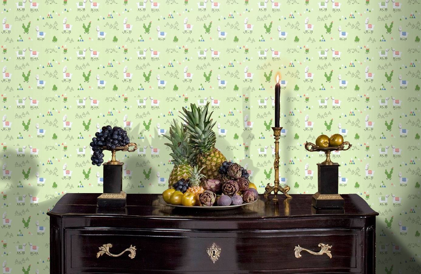 Обои 36985-2 фото в интерьере гостиной