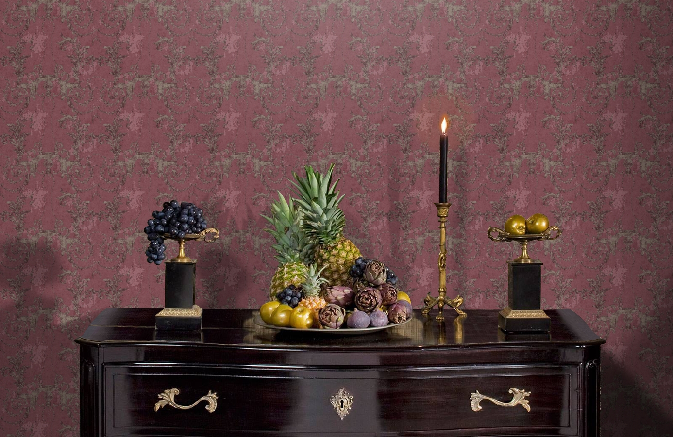 Обои 37648-4 фото в интерьере гостиной