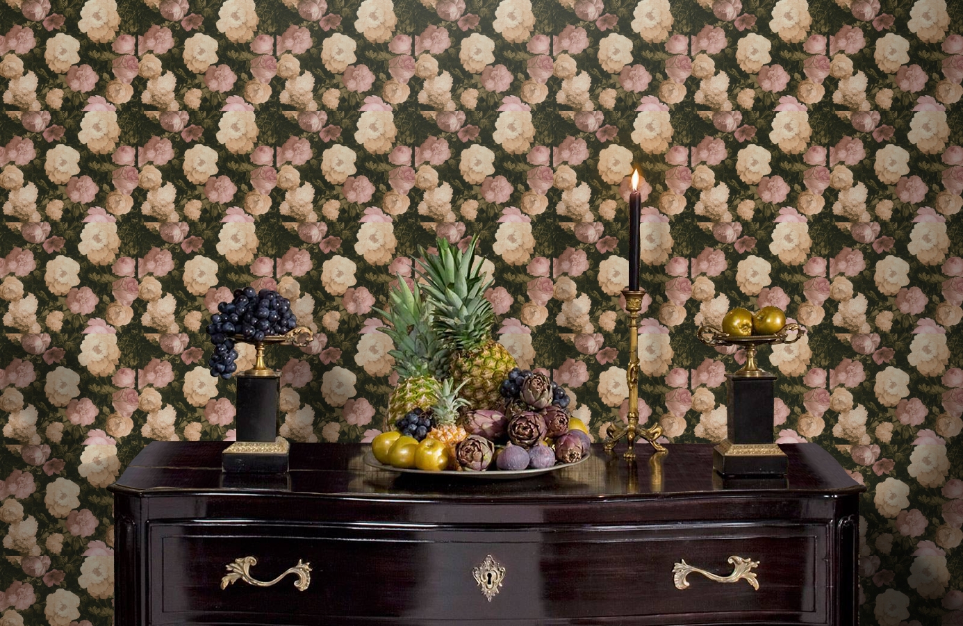 Обои 37650-1 фото в интерьере гостиной