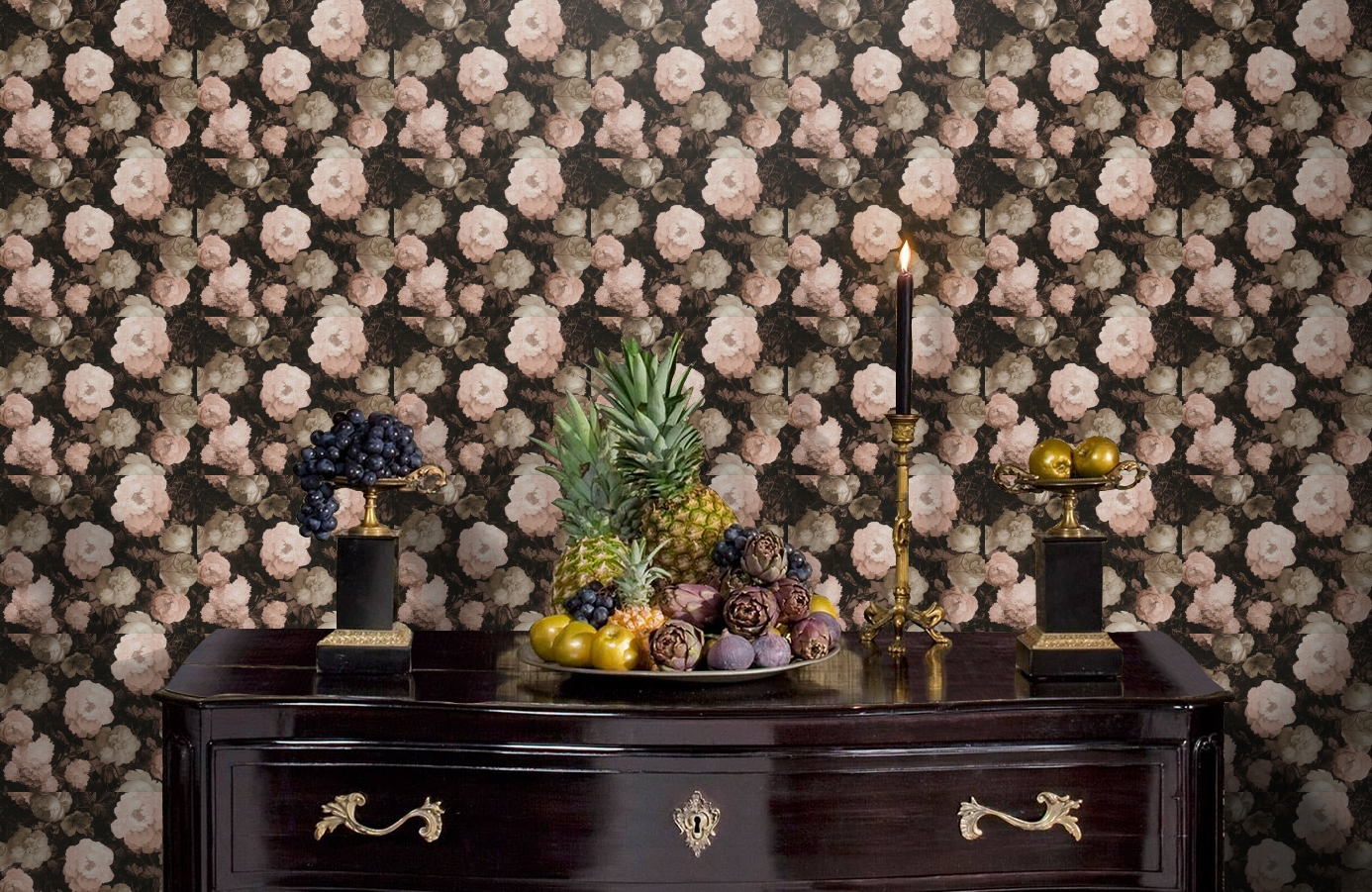 Обои 37650-4 фото в интерьере гостиной