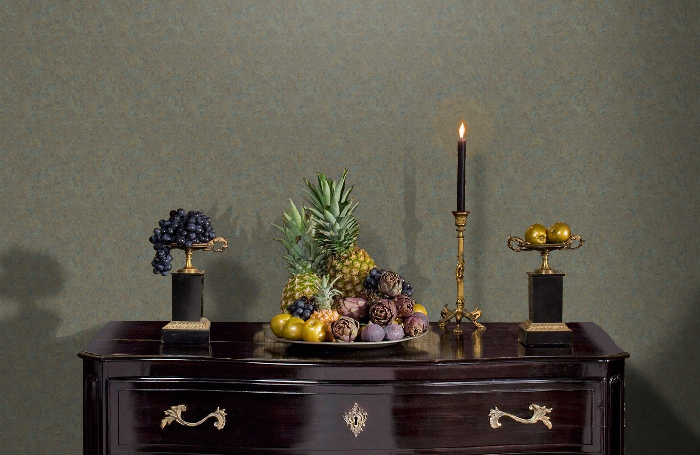 Обои 37656-1 фото в интерьере гостиной