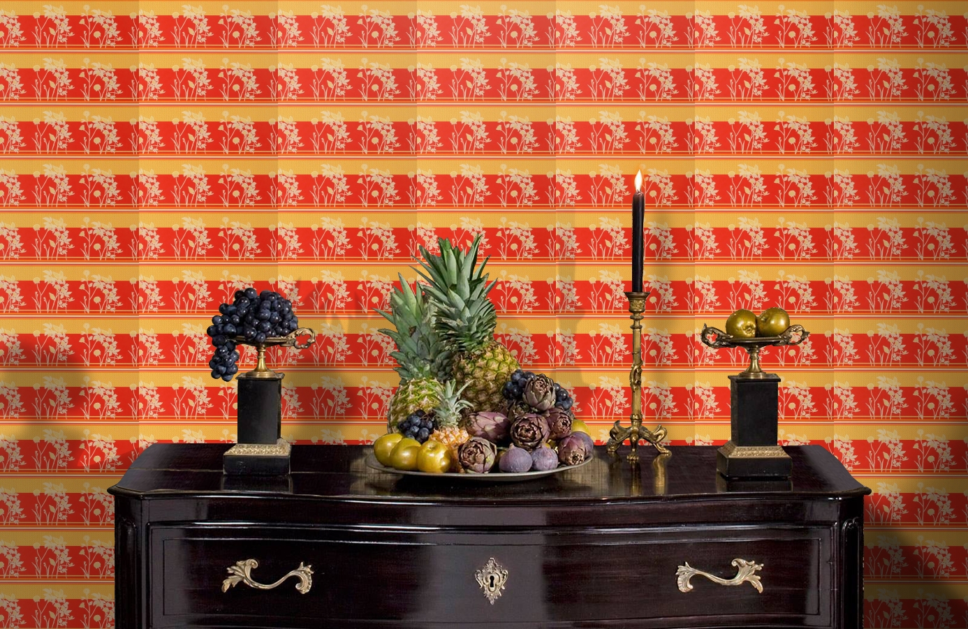 Обои 5270-11 фото в интерьере гостиной