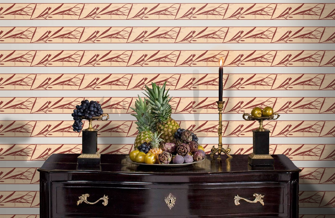 Обои 5494-33 фото в интерьере гостиной