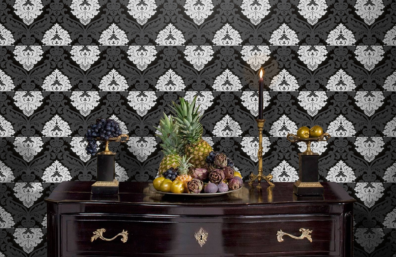 Обои 554314 фото в интерьере гостиной