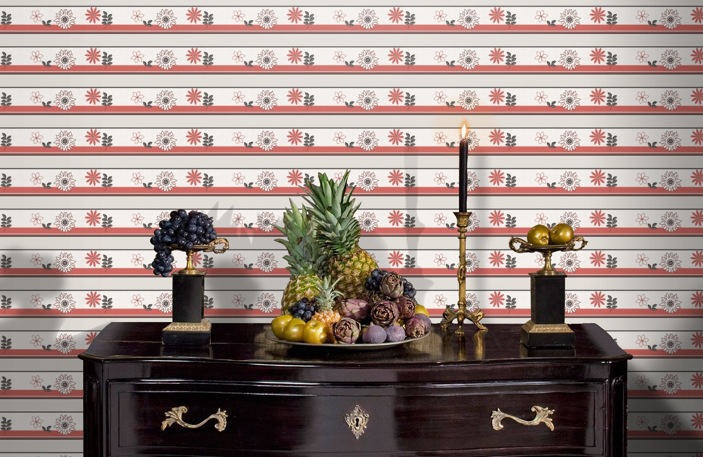 Обои 5866-12 фото в интерьере гостиной