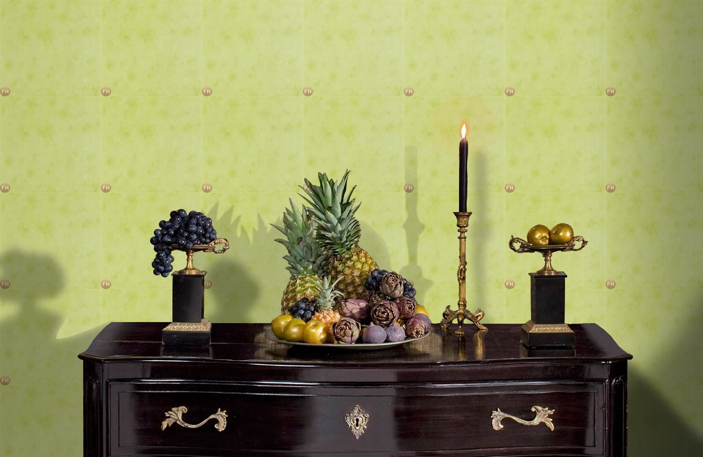 Обои 6888-66 фото в интерьере гостиной