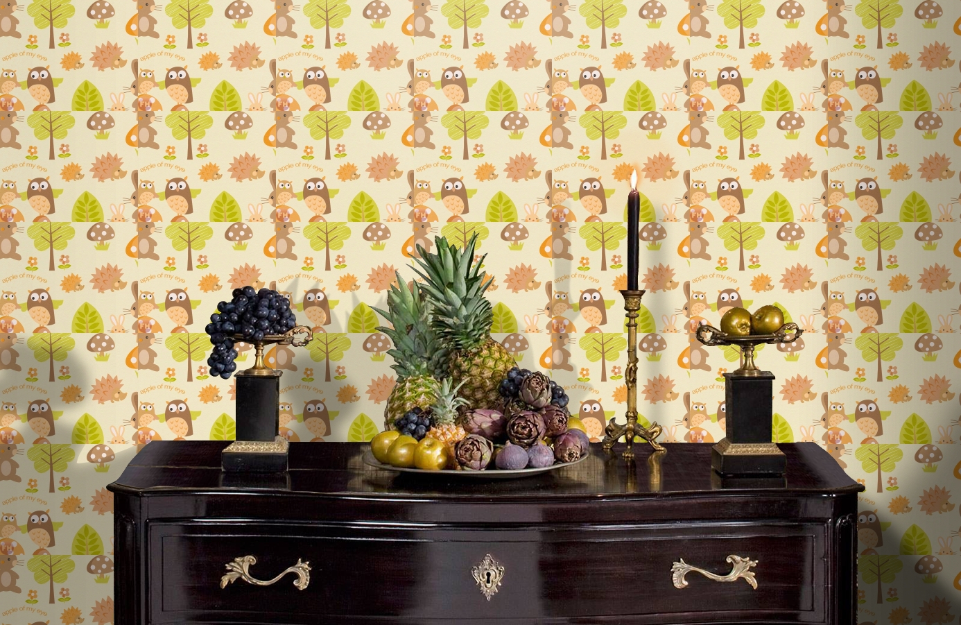 Обои 93555-2 фото в интерьере гостиной