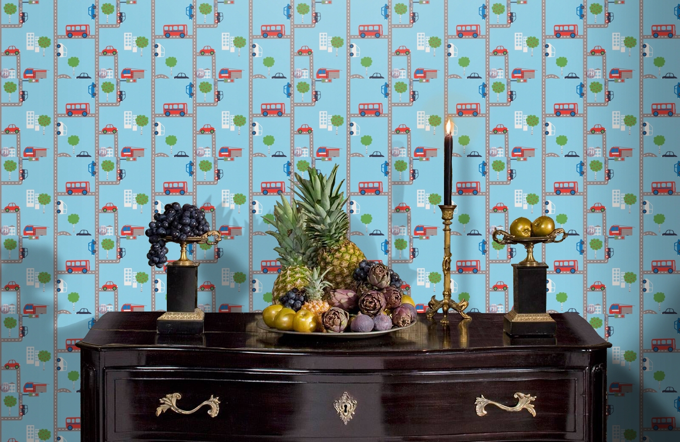 Обои 93632-1 фото в интерьере гостиной