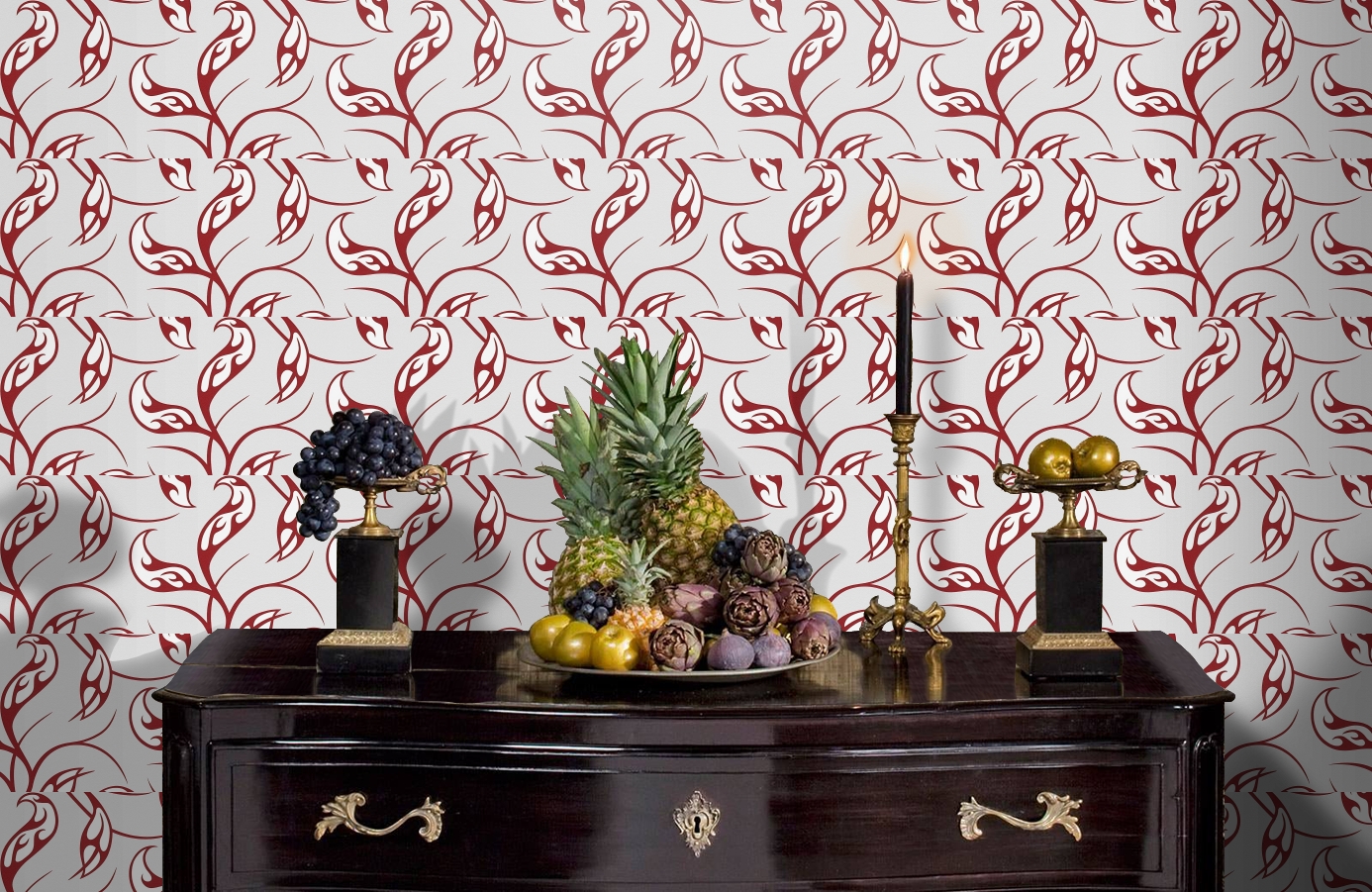 Обои 95525-4 фото в интерьере гостиной