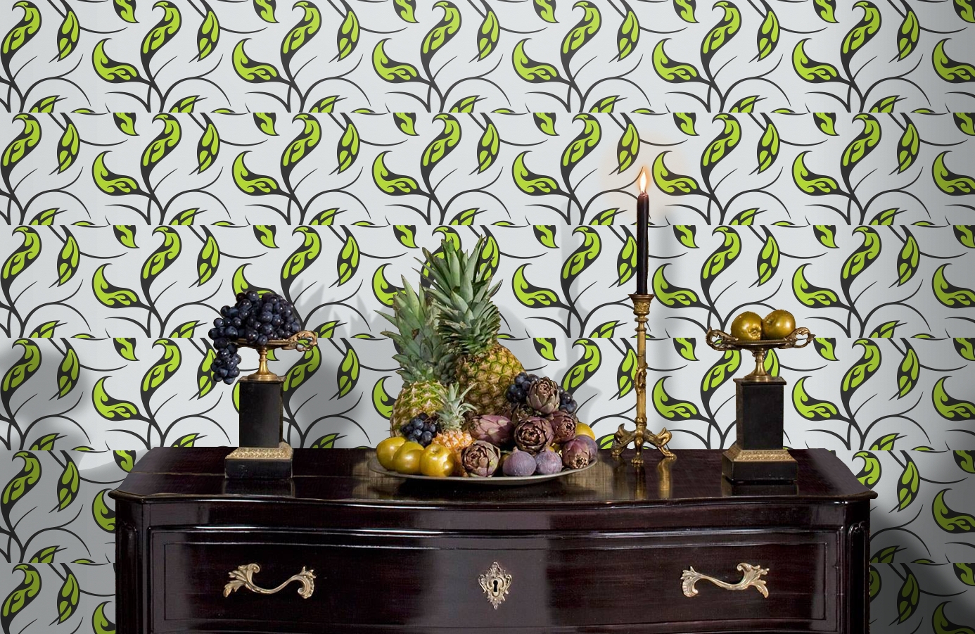 Обои 95525-5 фото в интерьере гостиной